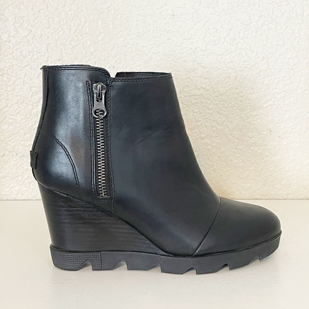 Sorel Women’s Joan Uptown Waterproof Zip Wedge Bootie size 9.5 - Picture 5 of 13